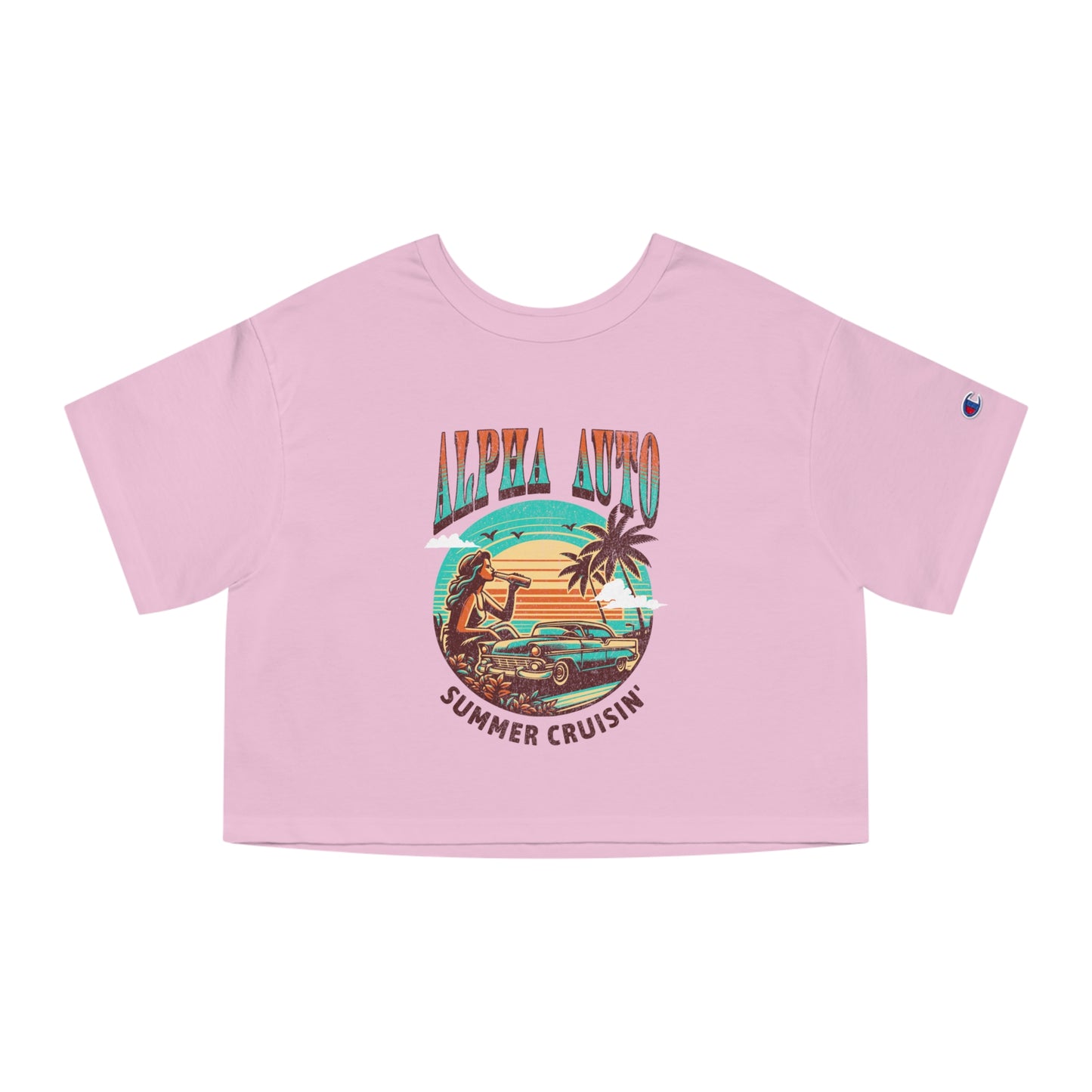 Alpha Auto Works Summer Cruisin' Women's Cropped T-Shirt