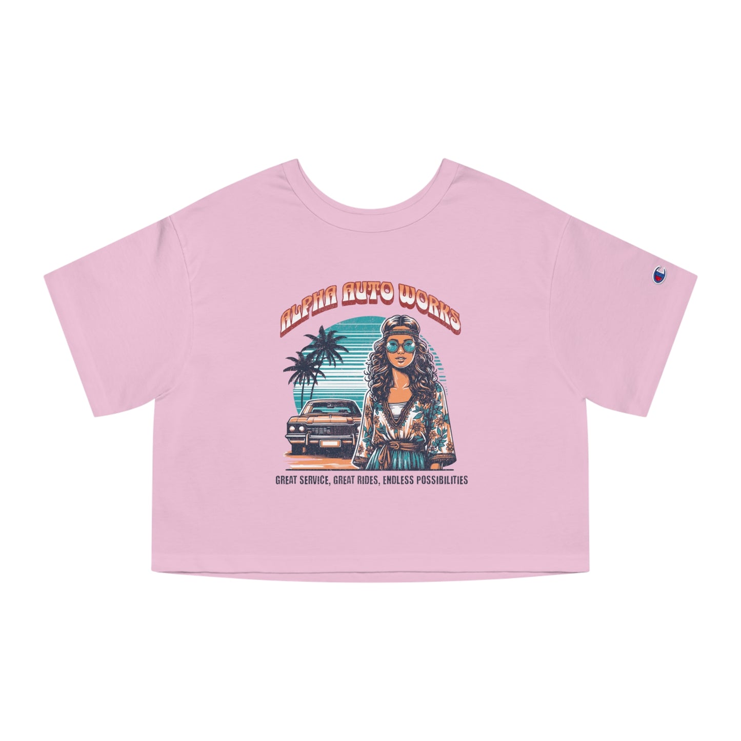 Alpha Auto Works Hippie Summer Women's Cropped T-Shirt