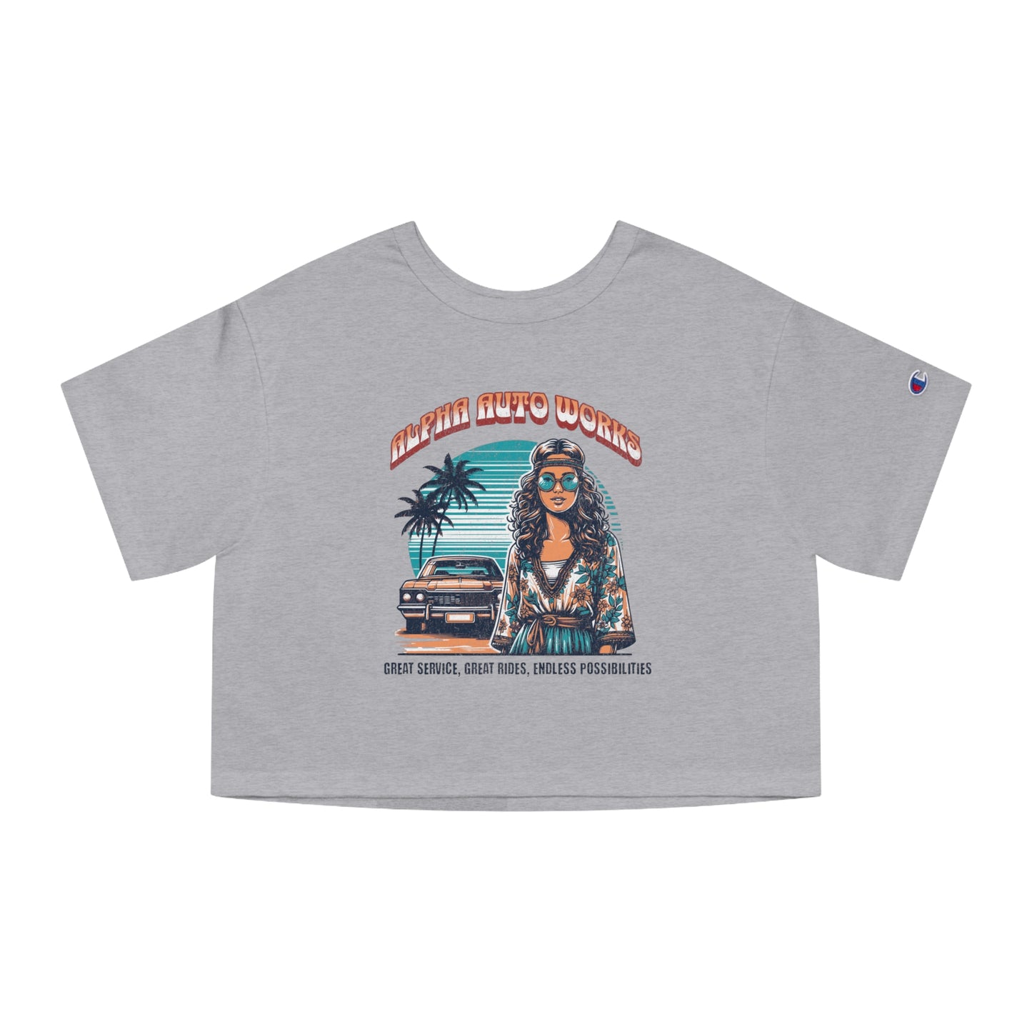 Alpha Auto Works Hippie Summer Women's Cropped T-Shirt