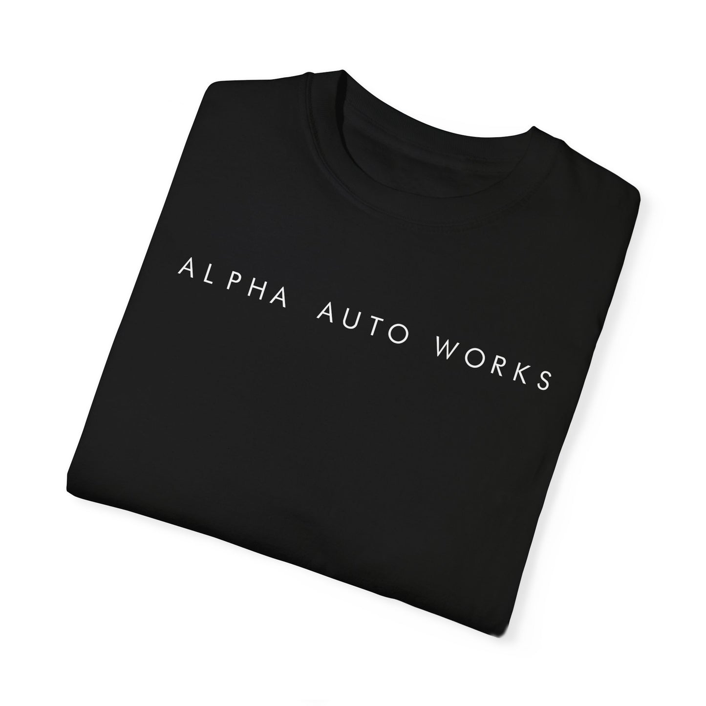 Alpha Auto Works Black Logo T-Shirt