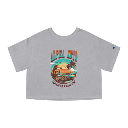 Alpha Auto Works Summer Cruisin' Women's Cropped T-Shirt