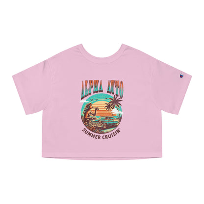 Alpha Auto Works Summer Cruisin' Women's Cropped T-Shirt