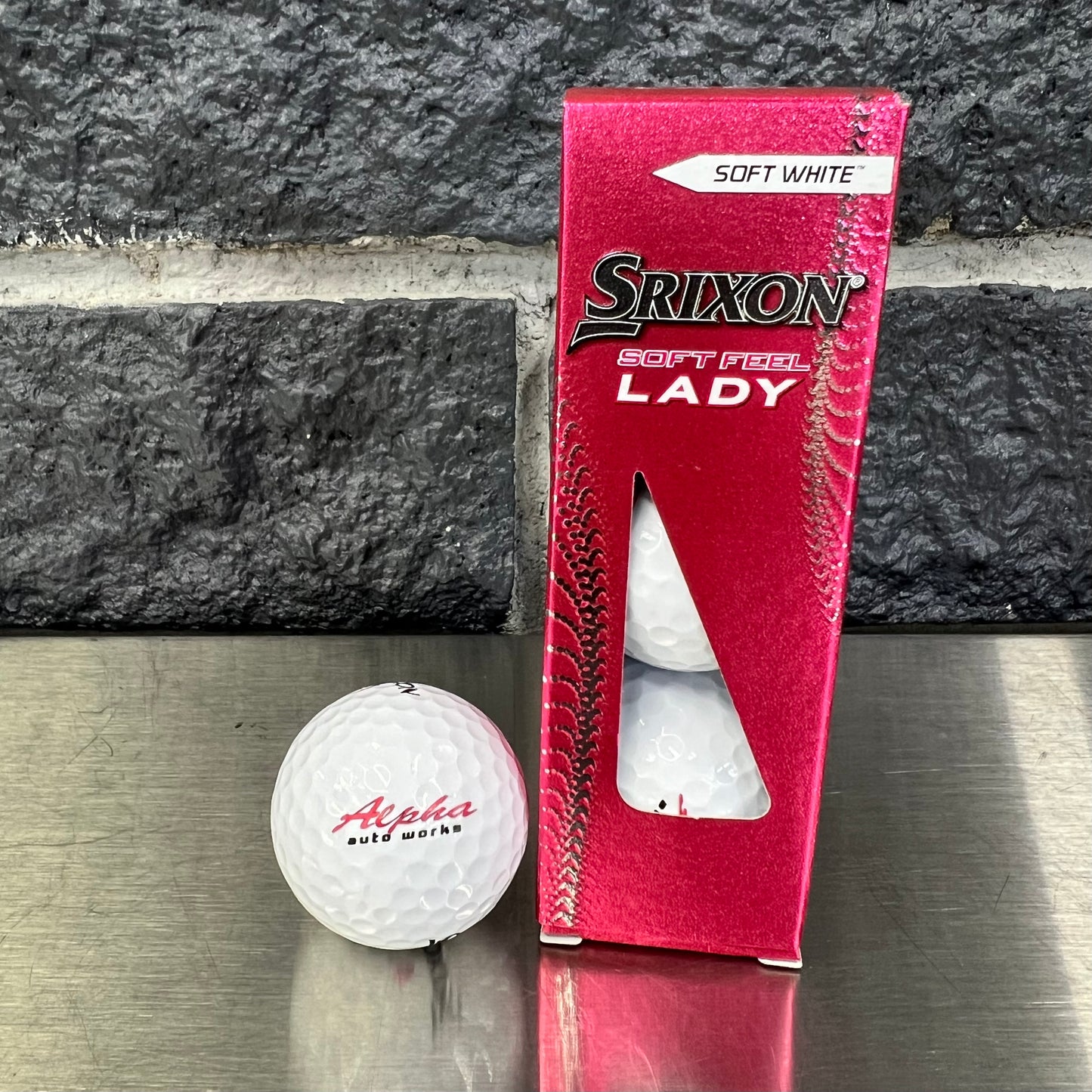 Alpha Auto Works Branded Golf Balls - Srixon Soft Feel Lady