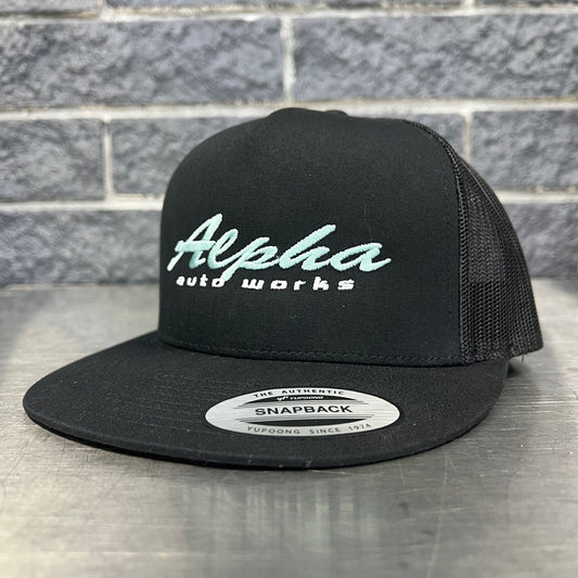 Alpha Auto Works Mesh Snapback Hat